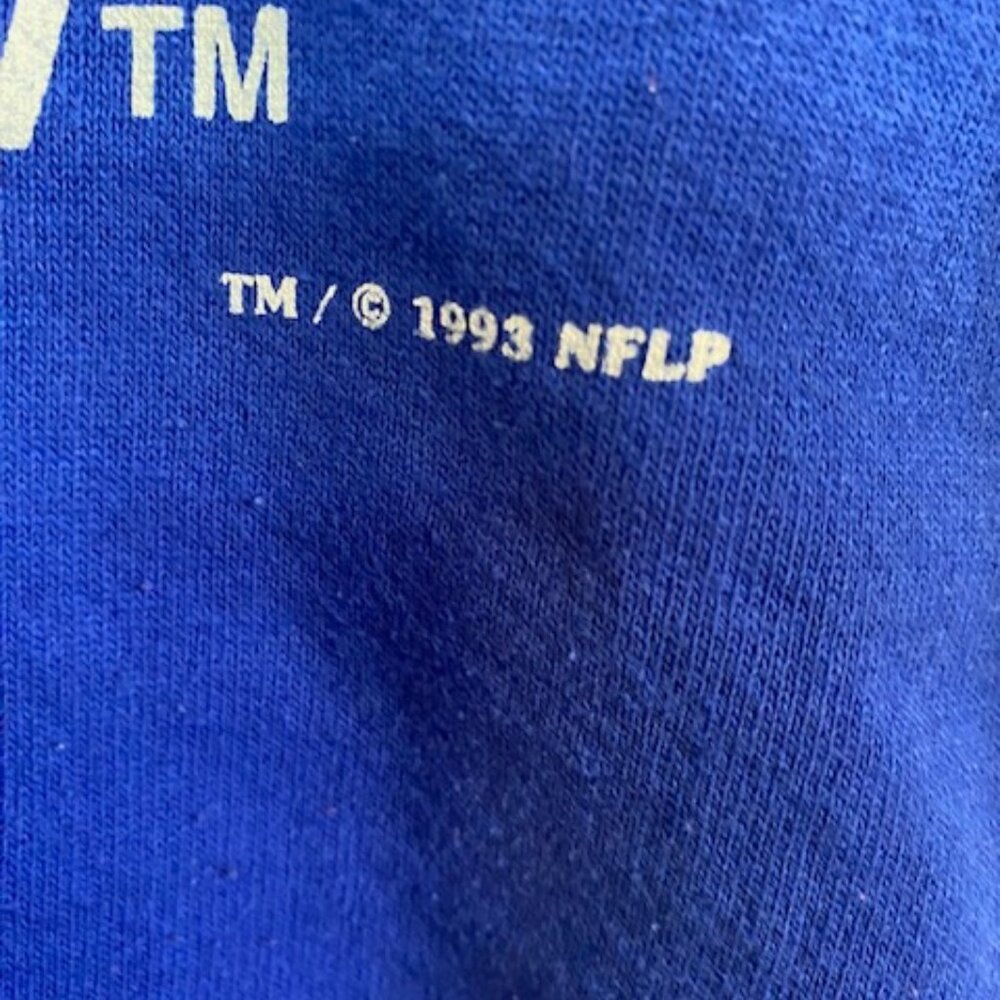 Men's Vintage 1993 New York Giants blue Sweatshirt - Picture 6 of 8